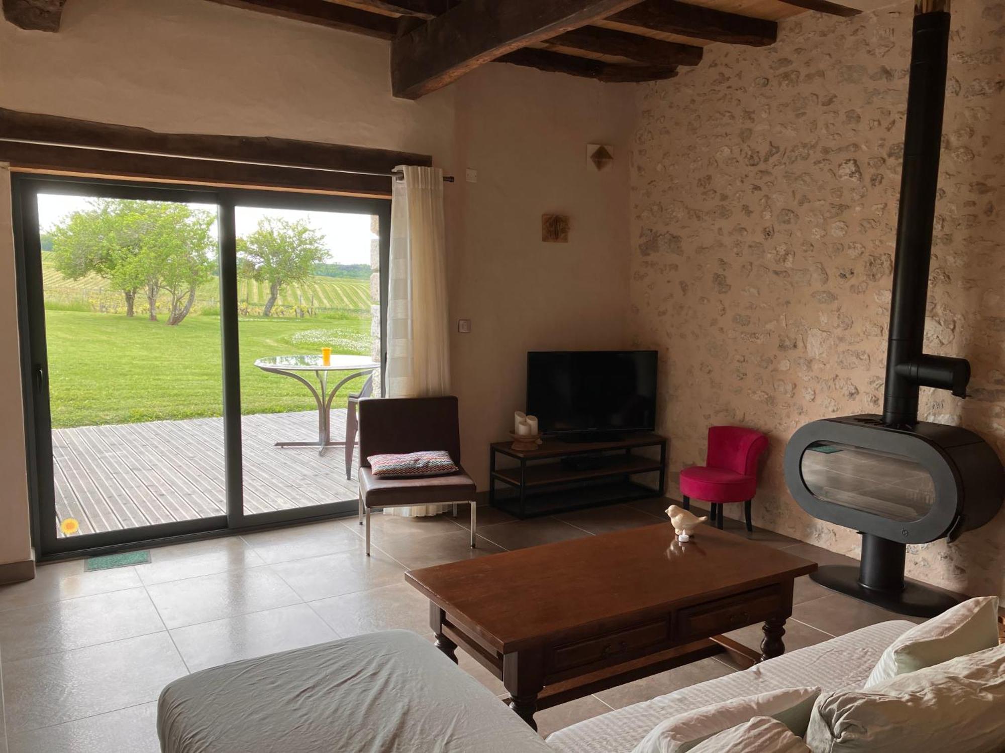 Perigourdine Avec Spa Et Vue Pomport 外观 照片