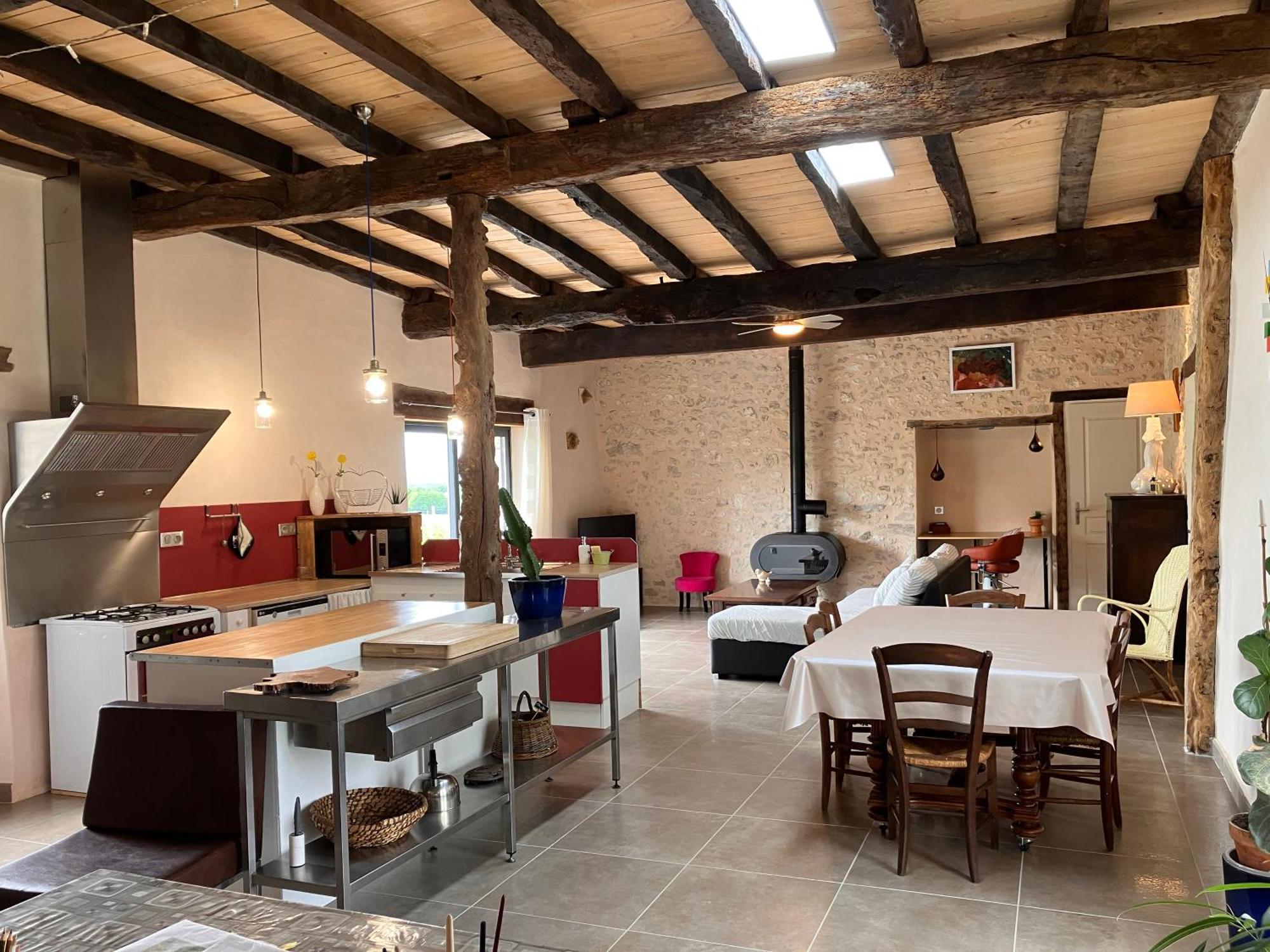 Perigourdine Avec Spa Et Vue Pomport 外观 照片